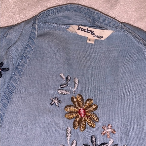 Denim floral jacket - Picture 5 of 7